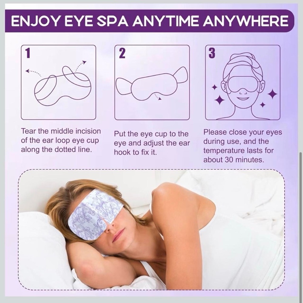 XPCARE Self-heating Steam Eye Masks - 32 Packs Unscented - Picture 2 of 8
